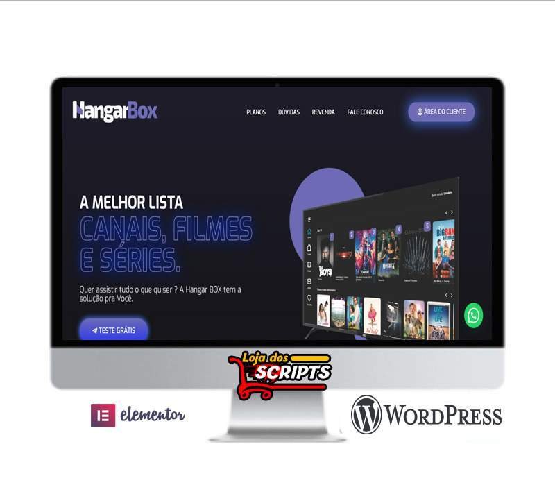 IPTV Landing page- WorPress - COD-9844