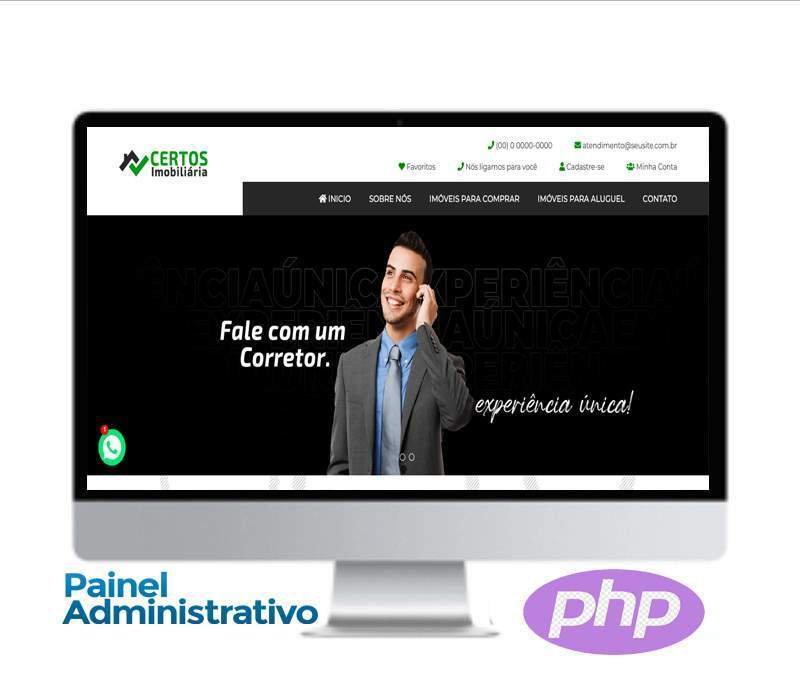 Site Imobiliárias e Corretores - COD-1459