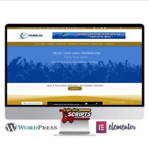 Site Para Igrejas Modelo Ouro - COD-3538