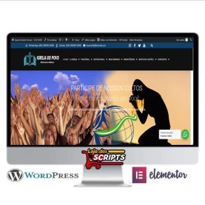 Site Para Igrejas Modelo Bronze - COD-3539