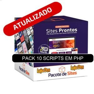SUPER PACOTE COM 10 SCRIPTS EM PHP PURO - PACK 1