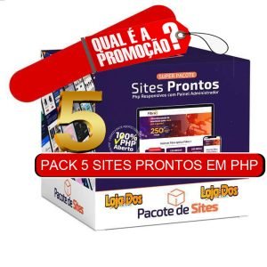 SUPER PACOTE COM 5 SCRIPTS EM PHP PURO - PACK 1